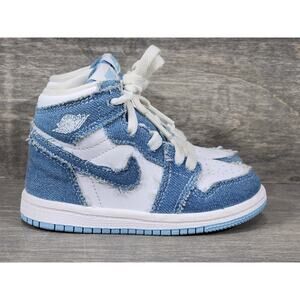 Nike Kids Denim Blue and White Sneakers